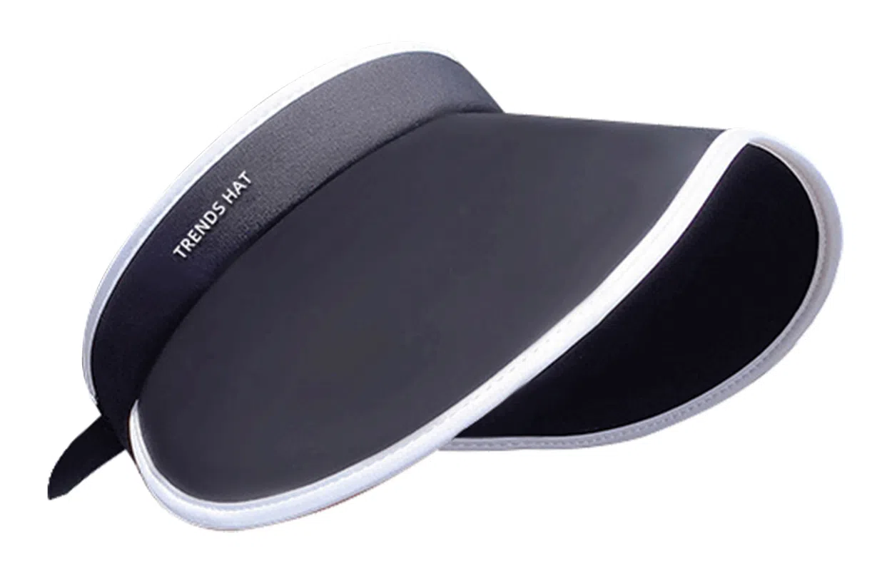 优幽兰 休闲简约空顶可折叠大檐显脸小遮阳帽女夏季百搭时尚防紫外线户外透气空顶帽太阳帽潮 聚酯纤维 防晒帽 女款