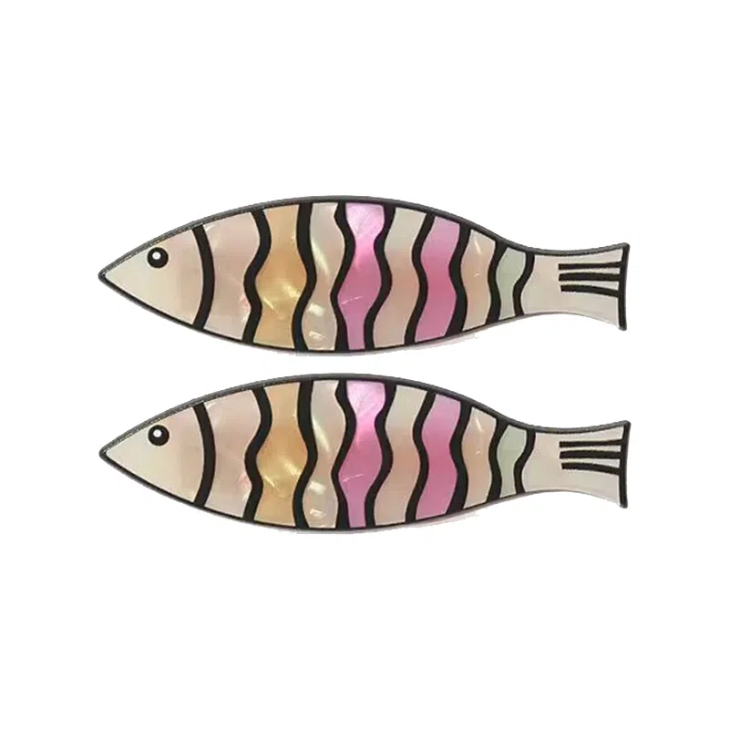 简应舒 趣味可爱小鱼小猫侧边夹刘海夹碎发小夹子日常小发卡发饰 亚克力+合金 发夹 女款