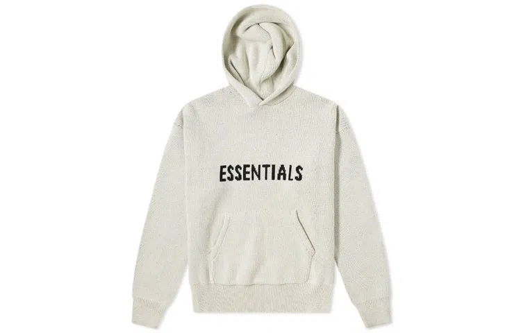 Fear of God Essentials Knit Hoody Light Heather Oatmeal
