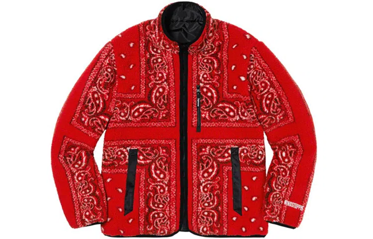 Supreme FW19 Reversible Bandana Fleece Jacket