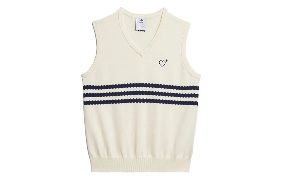 adidas x HUMAN MADE V-Neck Knit Vest White