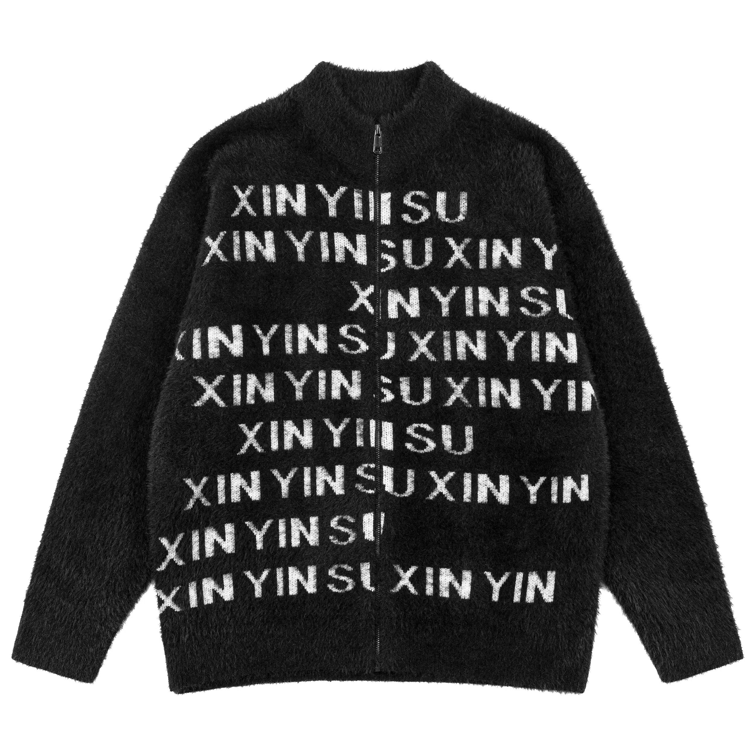 XINYINSU 24FW Black Cardigan