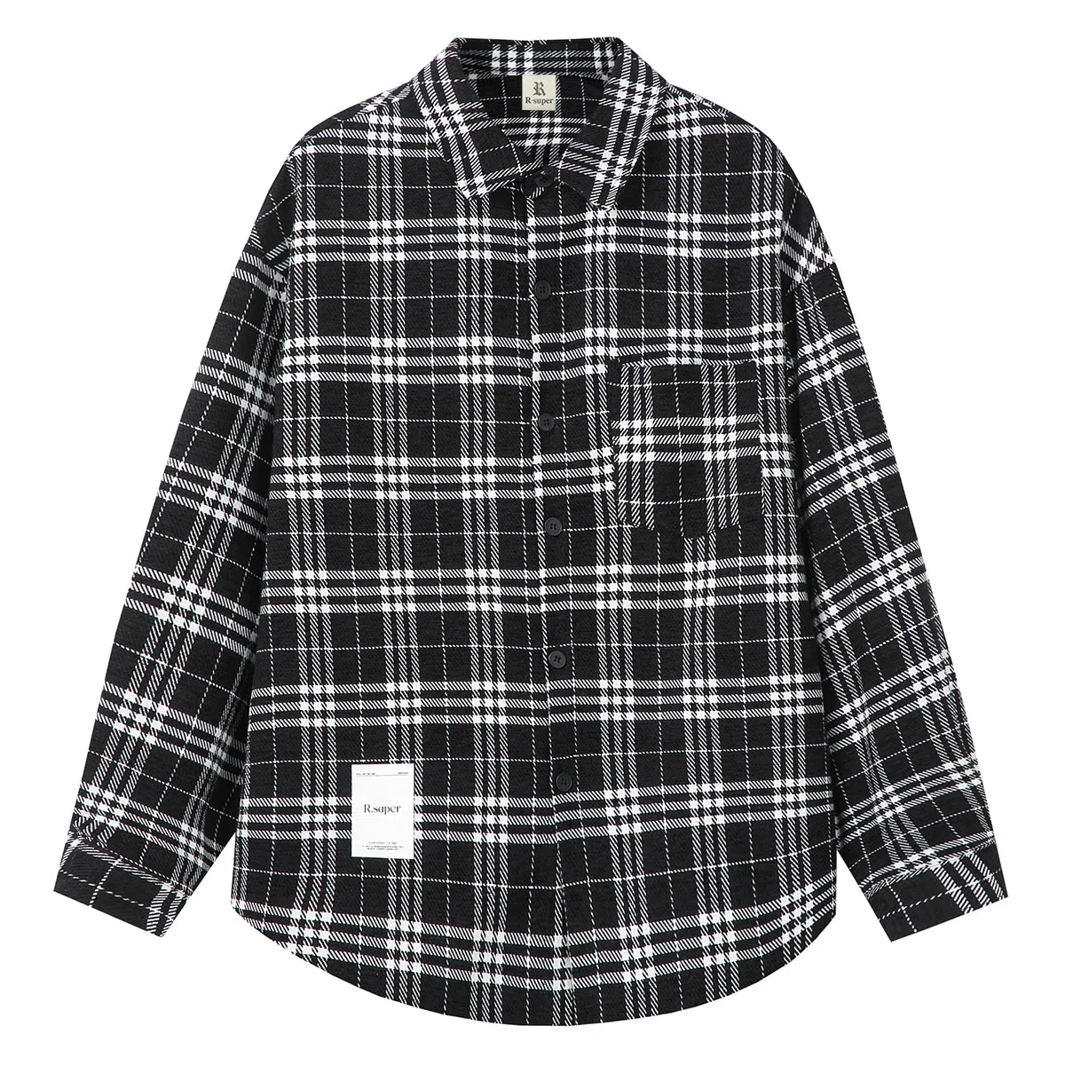 R.super FW24 Plaid Logo Shirt