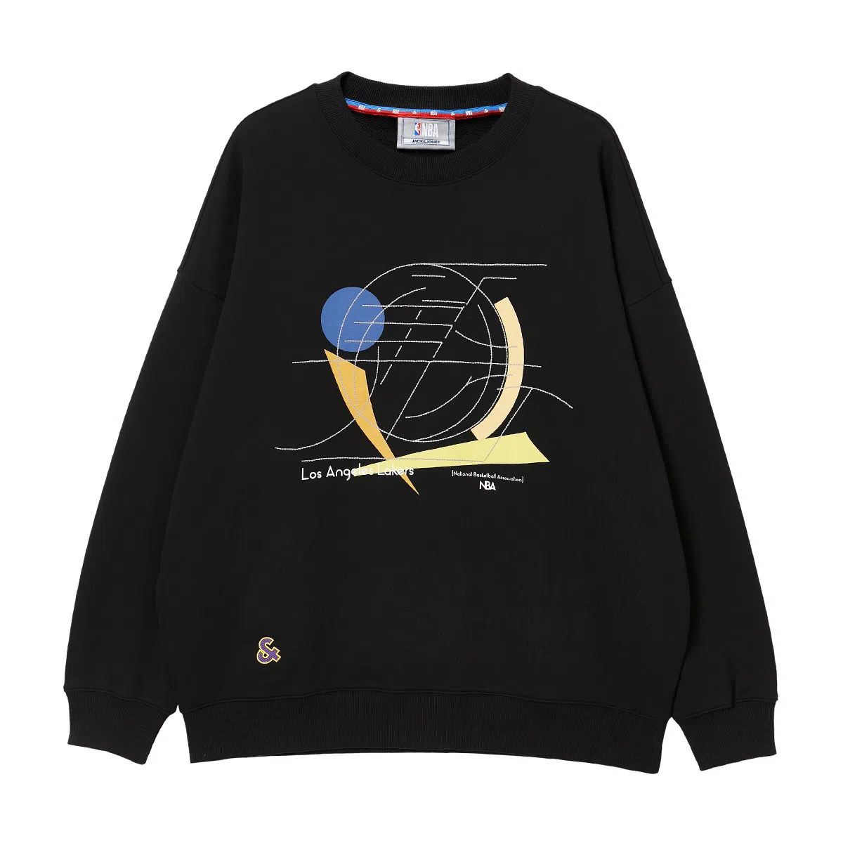 JACK JONES x NBA Crewneck Sweatshirt Black