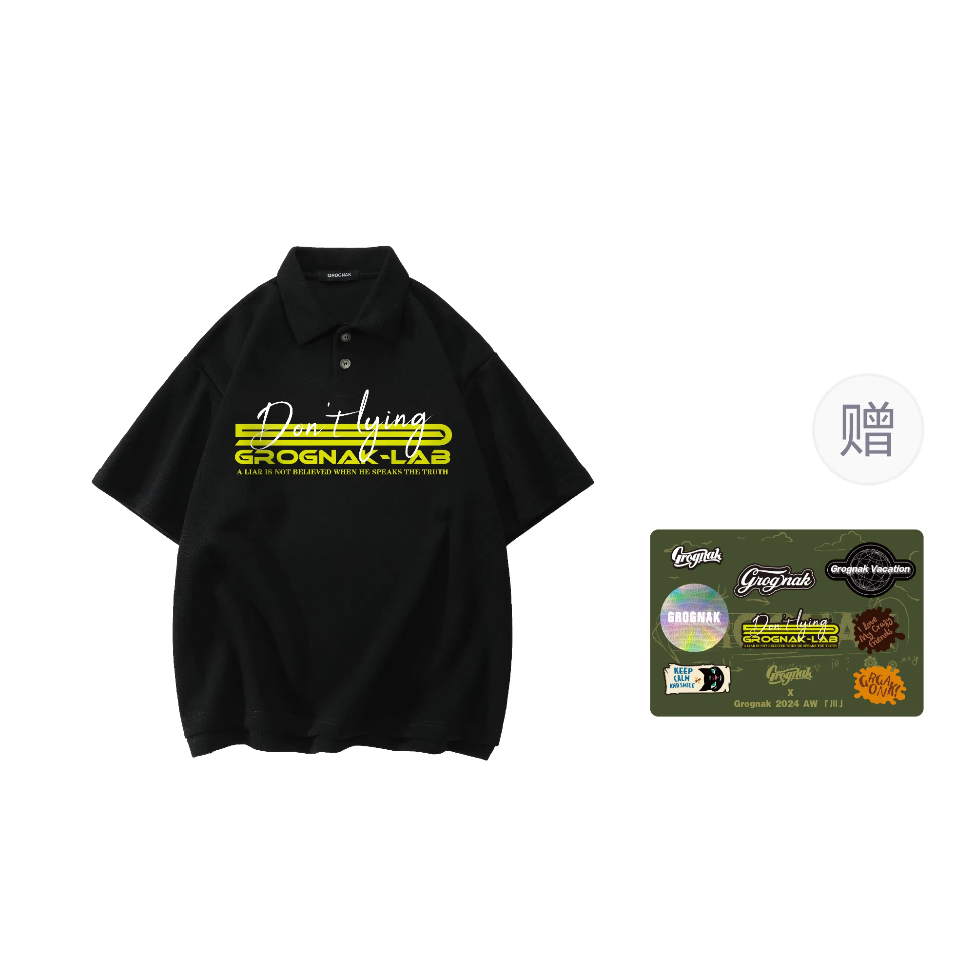 GROGNAK Polo Shirt Black