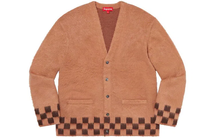 Supreme Brushed Checkerboard Cardigan