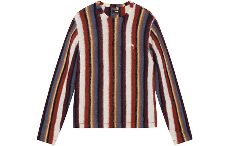 Stussy Vertical Striped Knit Crew