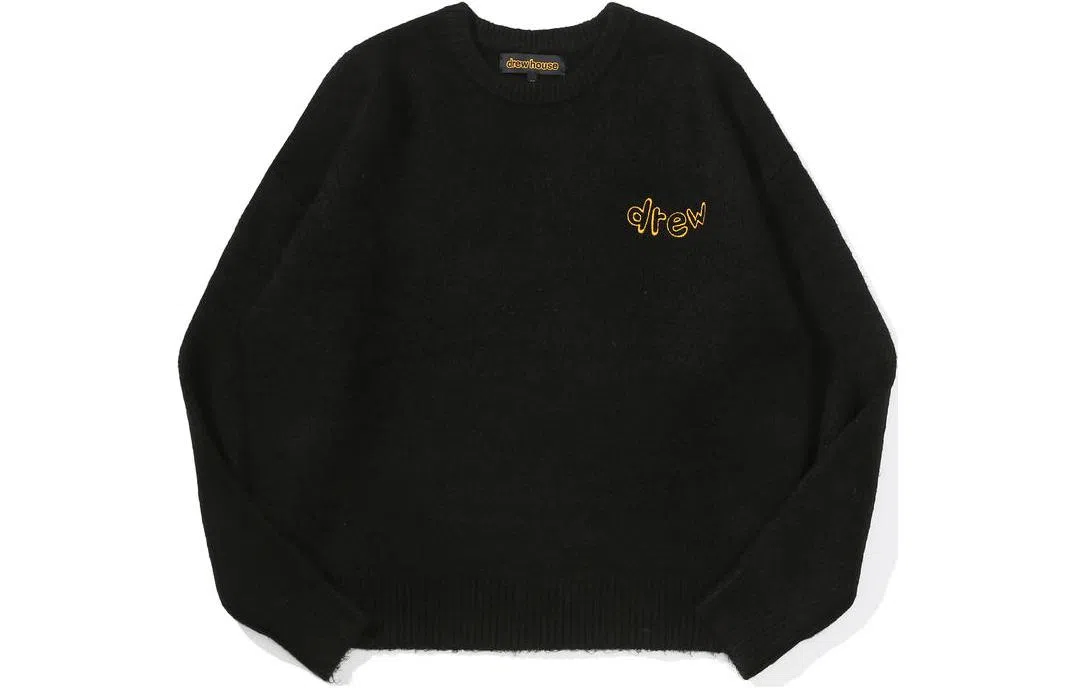 Drew House Script Sweater Black