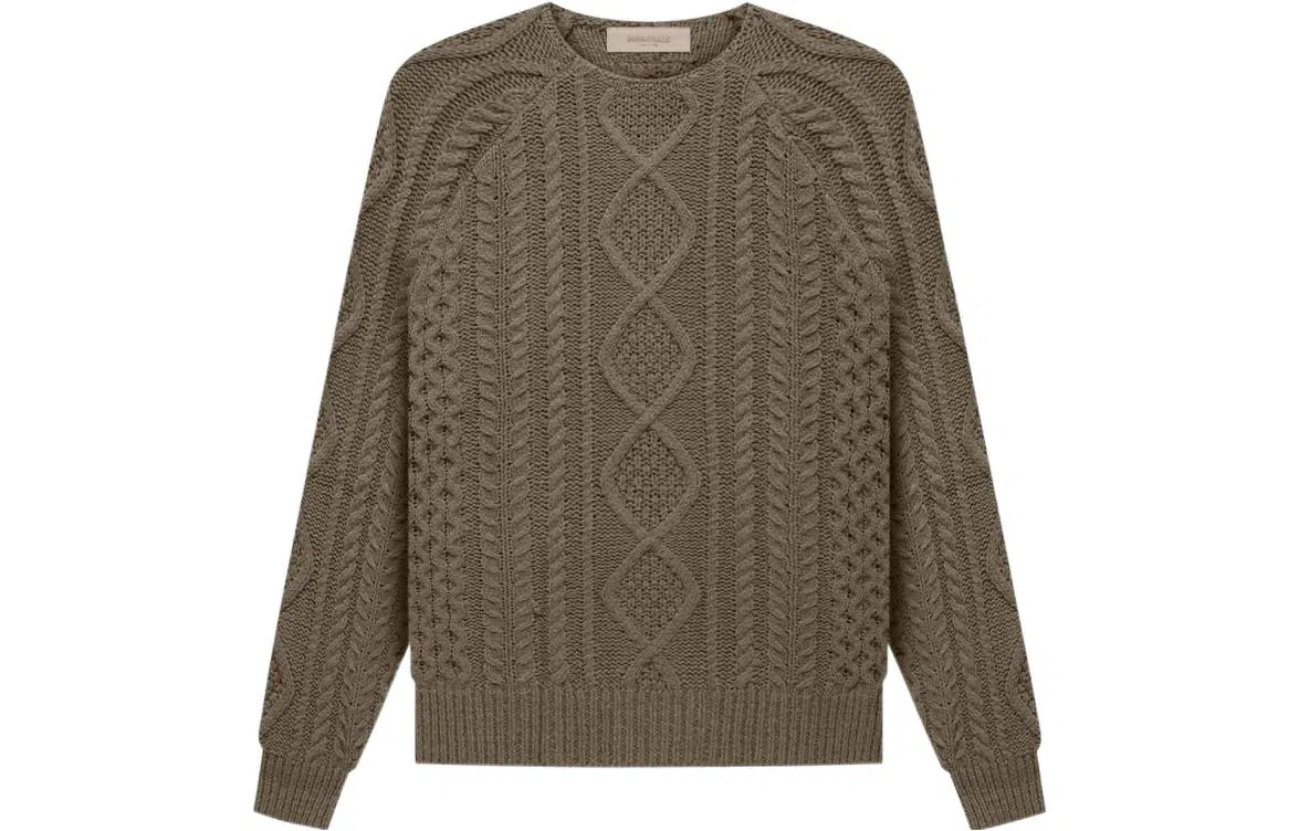 Fear of God Essentials FW22 Cable Knit Wood