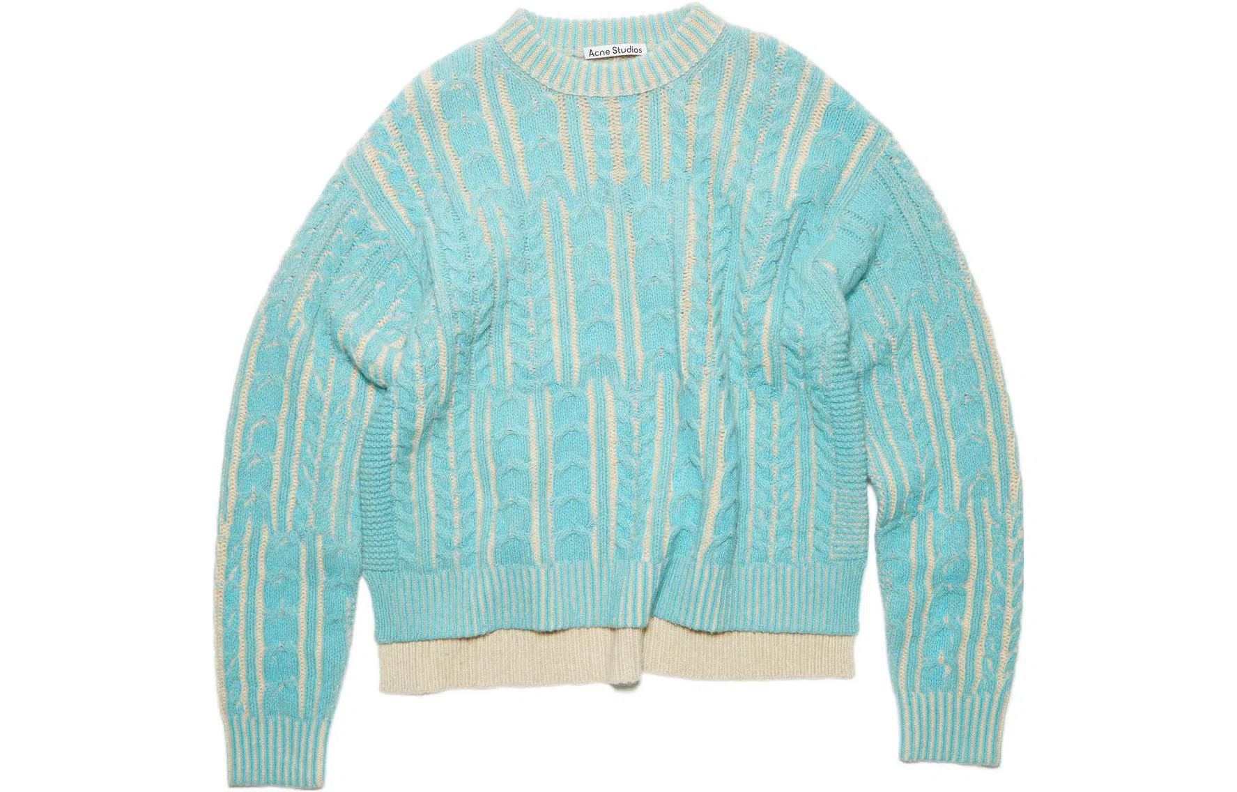Acne Studios FW22 Pullover Sweater Turquoise Blue