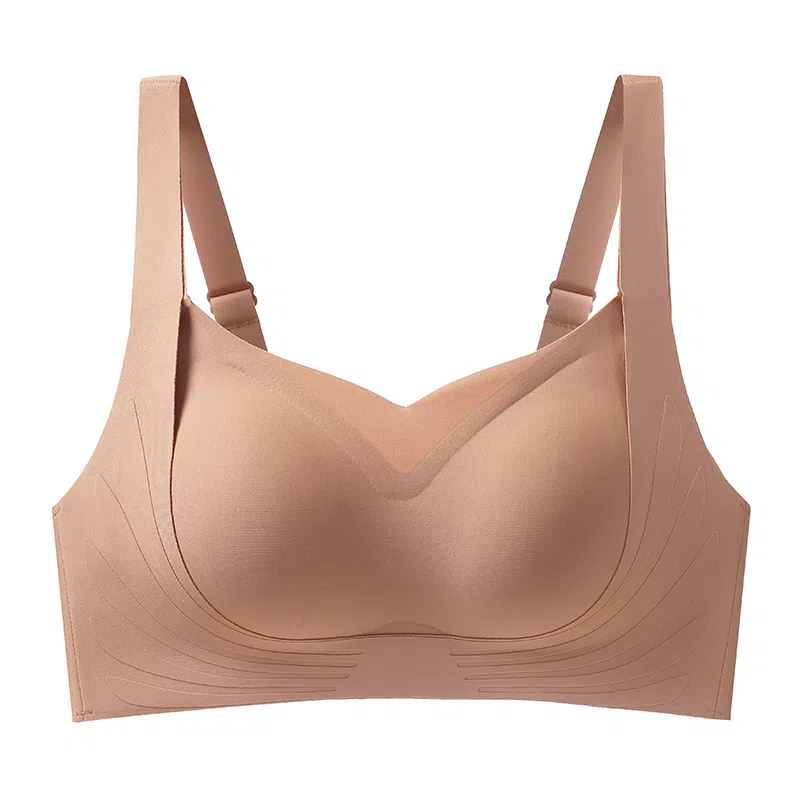 欧迪芬 透气大胸显小上托聚拢防下垂固定杯垫无痕软支撑文胸 女款