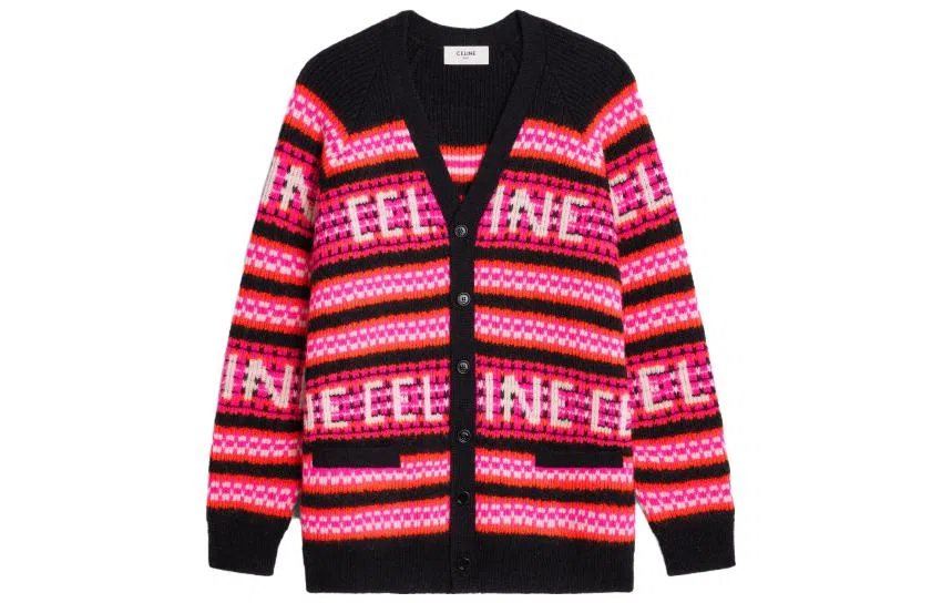 CELINE V-Neck Knit Sweater