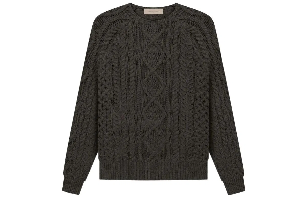 Fear of God Essentials FW22 Cable Knit Off Black