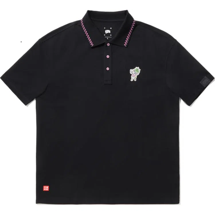 Li-Ning x Billionaire Boys Club Polo Shirt Black