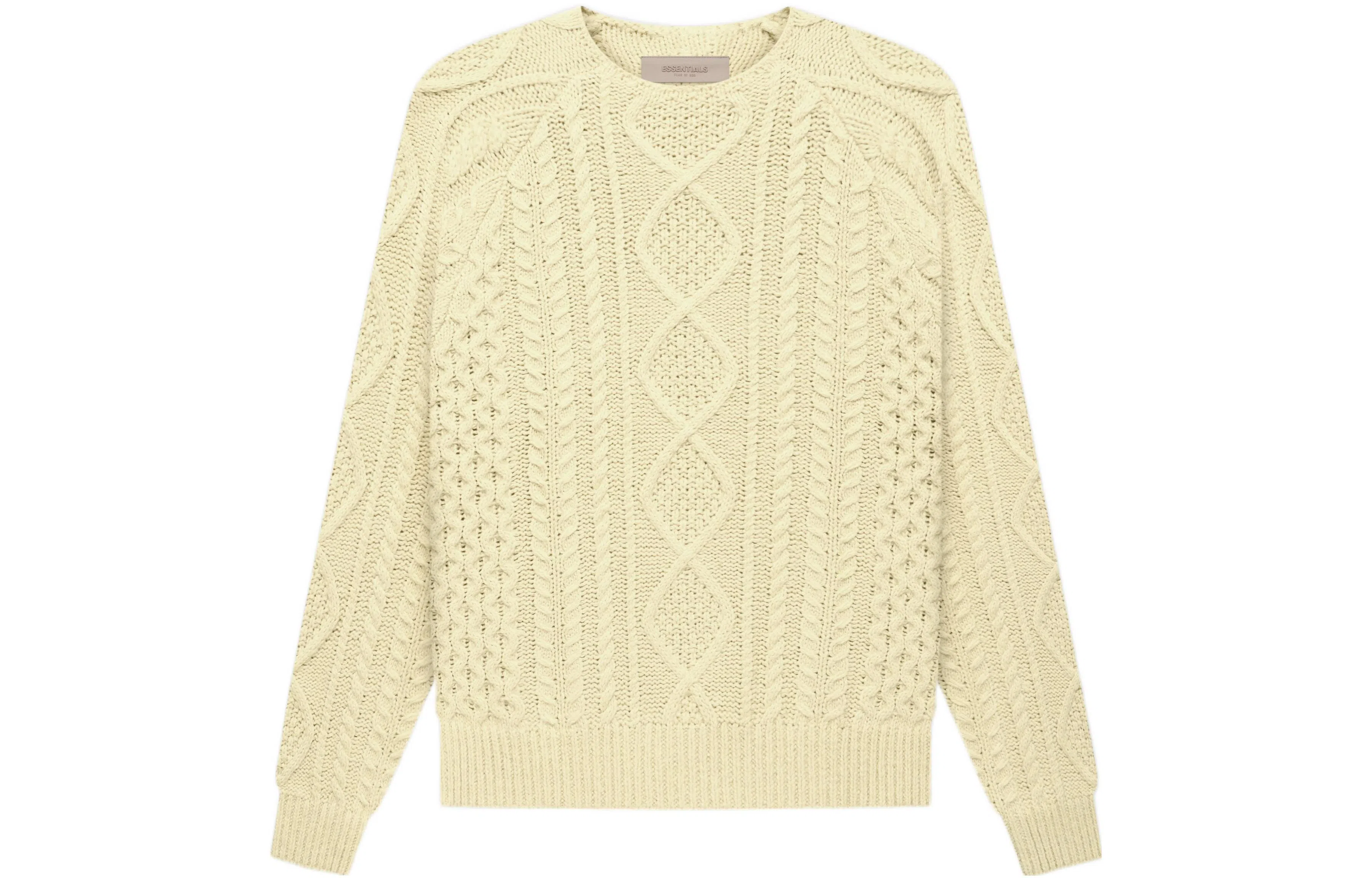 Fear of God Essentials FW22 Cable Knit Canary