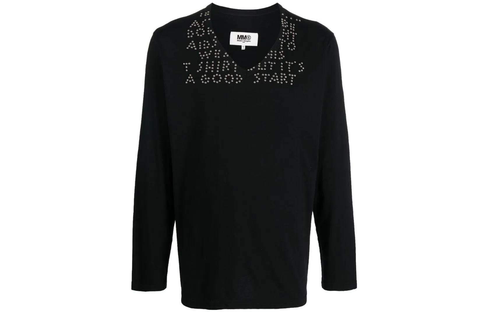 MM6 Maison Margiela V-Neck Sweater Black