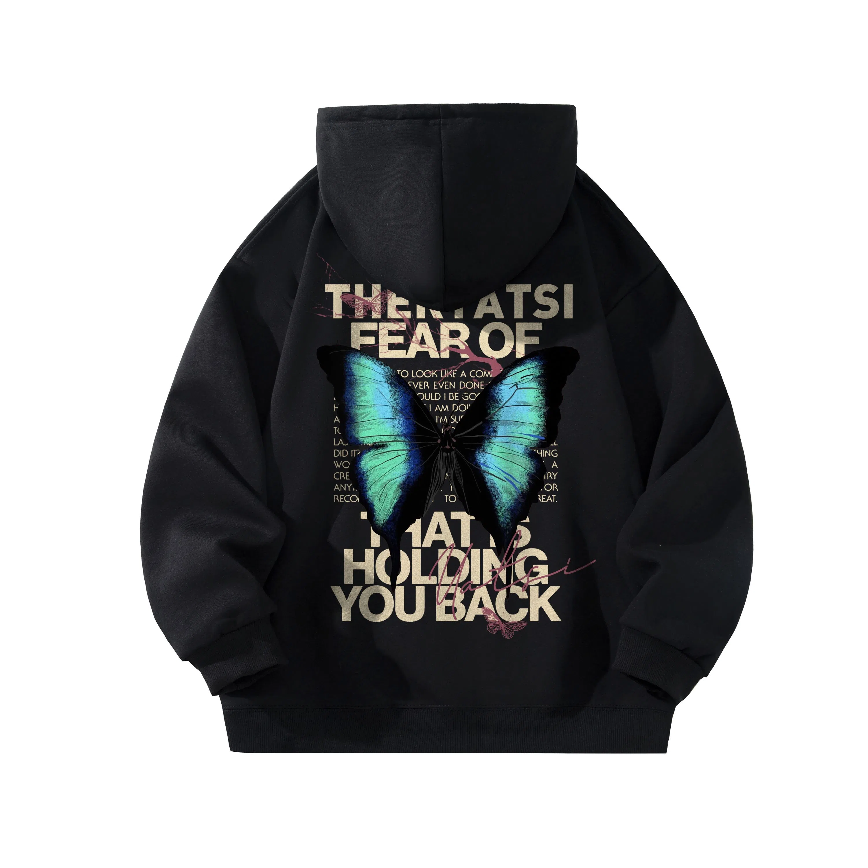 YATSI Butterfly Graffiti Hoodie