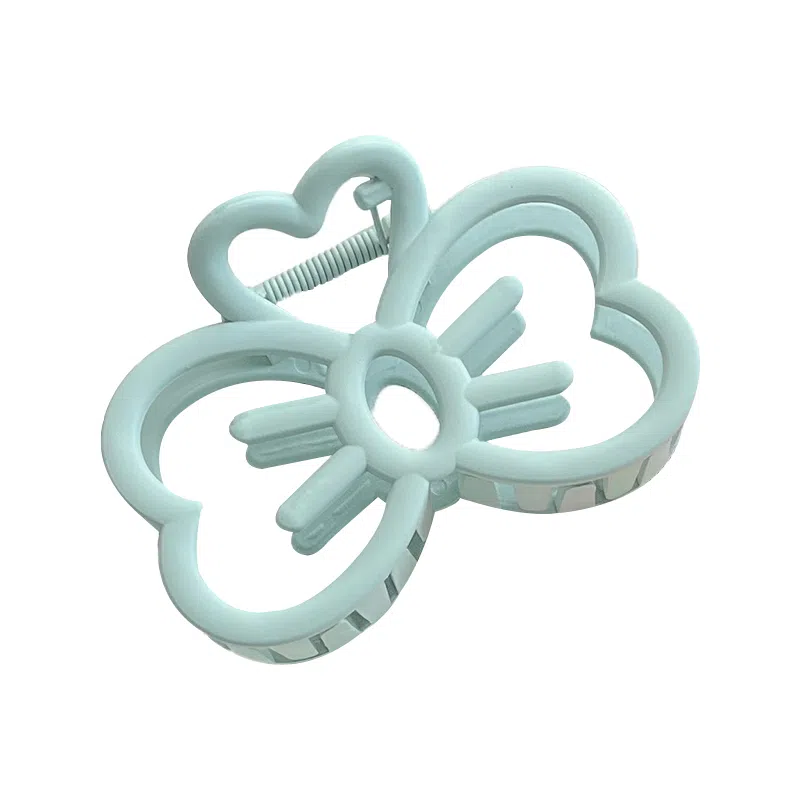 蒙妮 可爱镂空蝴蝶结抓夹 亚克力 发夹 男女同款情侣款