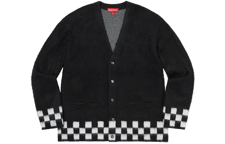 Supreme Brushed Checkerboard Cardigan