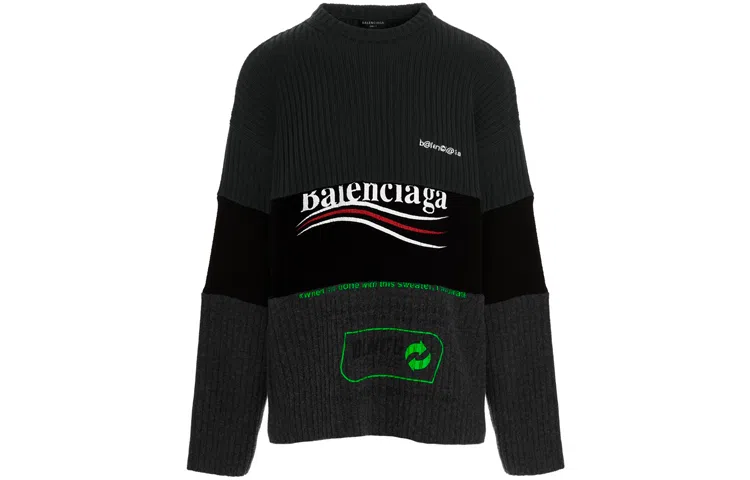 Balenciaga FW21 Logo Wool Sweater