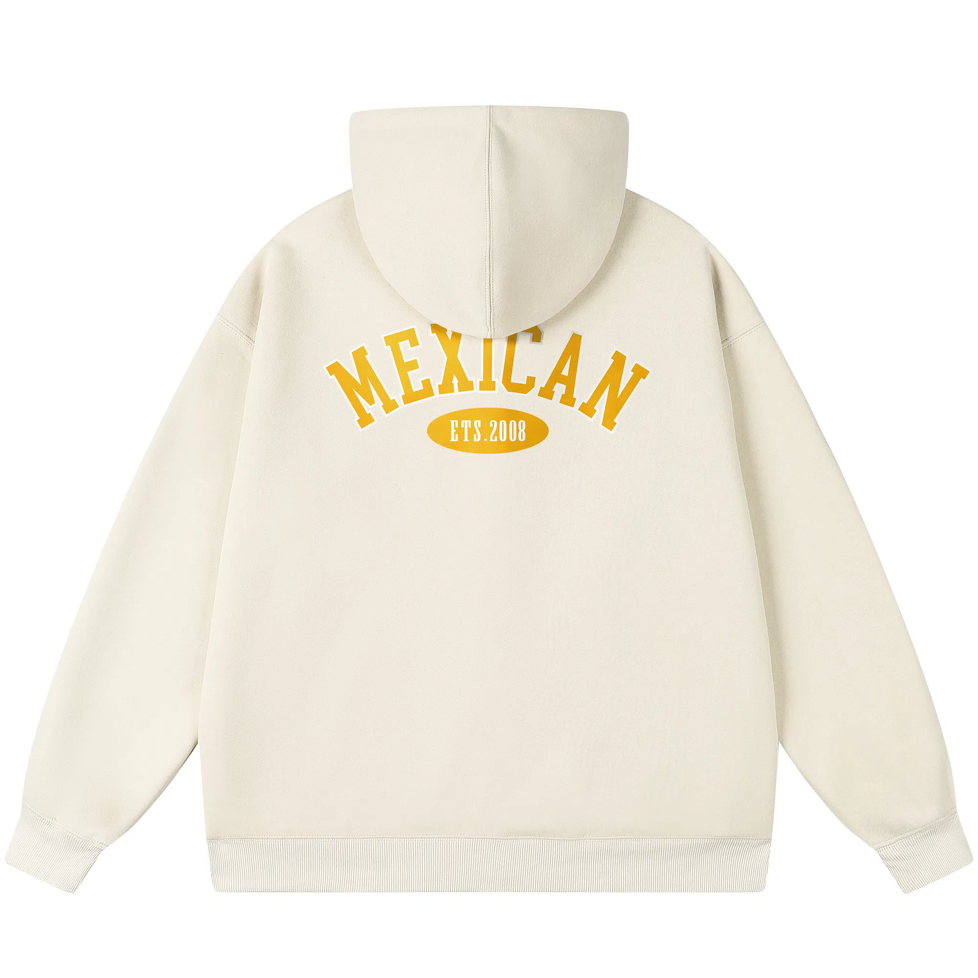 稻草人 学院风系列 简约字母印花高街重磅宽松休闲开衫连帽长袖卫衣 男女同款