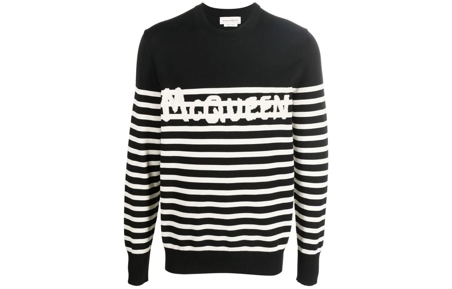 Alexander McQueen Logo Striped Sweater