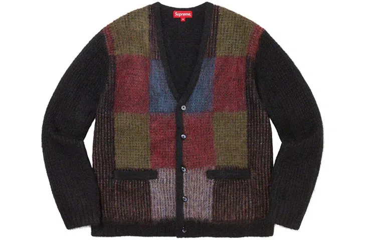 Supreme SS22 Week 5 Brushed Grid Cardigan