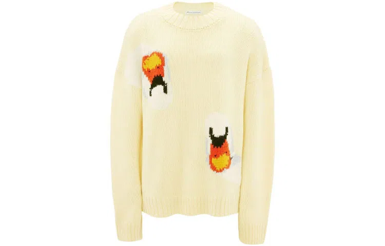 JW Anderson FW22 Cartoon Pattern Wool Sweater