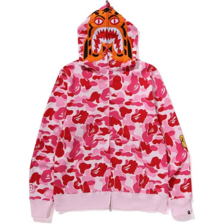 A BATHING APE FW24 Camo Tiger Zip Hoodie