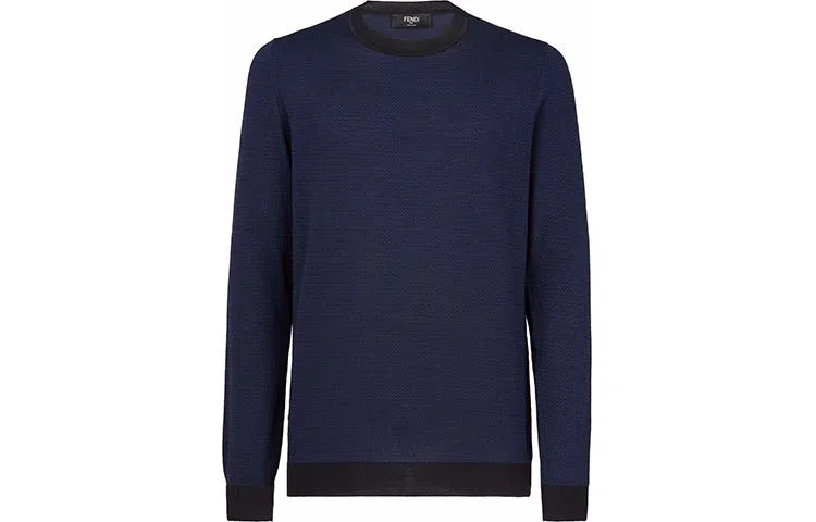 Fendi FW21 Blue Black Sweater