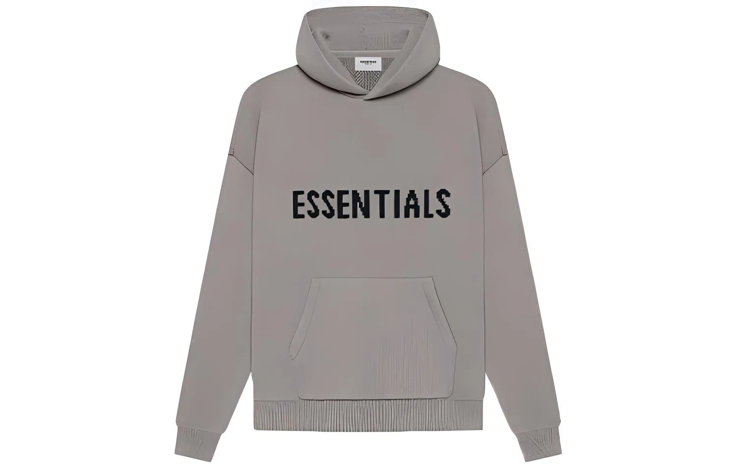 Fear of God Essentials SS21 Knit Pullover Dark Heather Oatmeal Logo