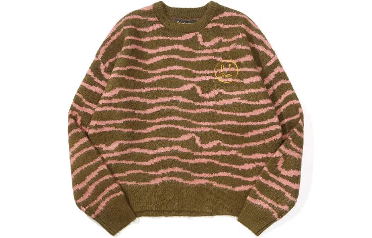 Drew House Sketch Mascot Squiggle Sweater Olive