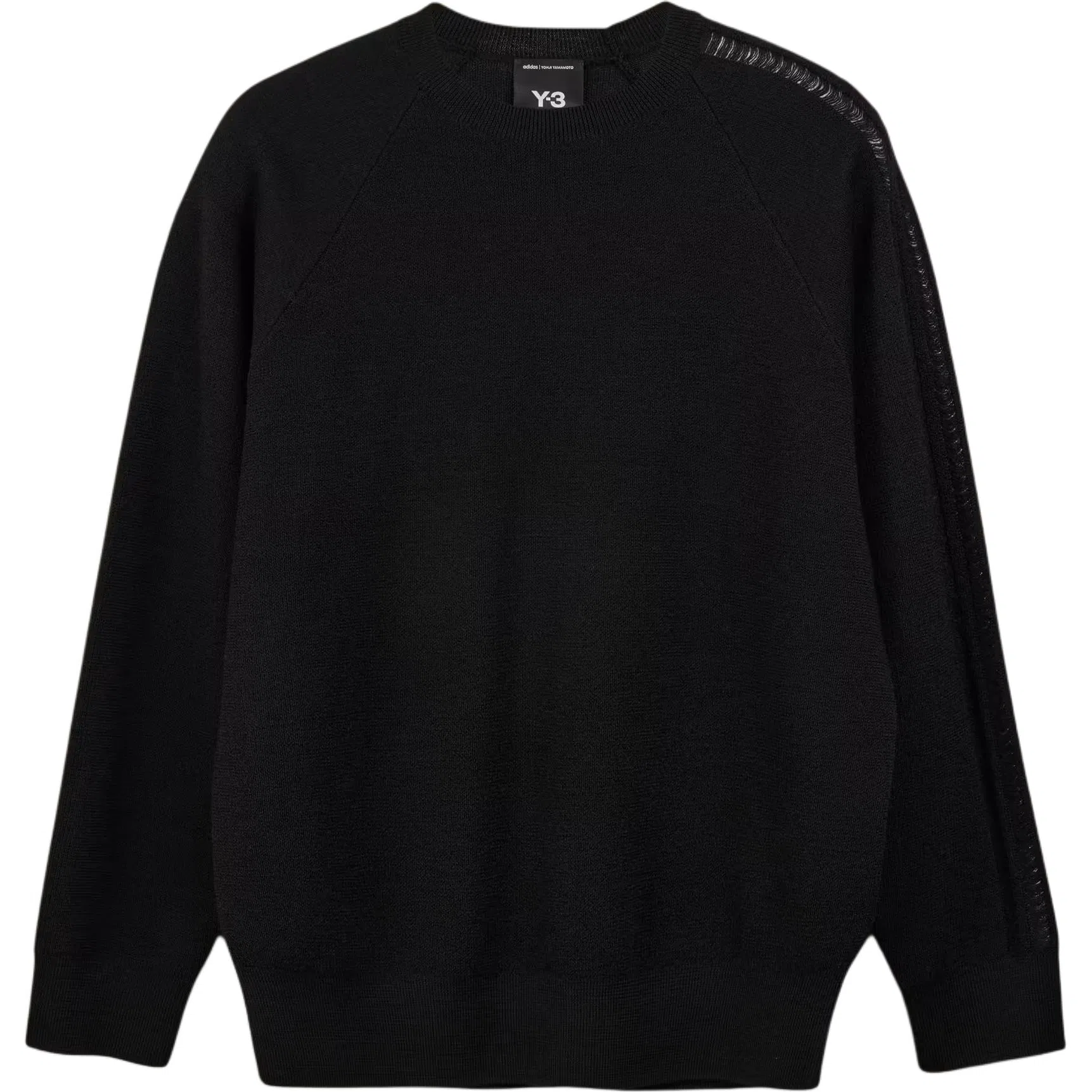 Y-3 Logo Knit Crew Sweatshirt