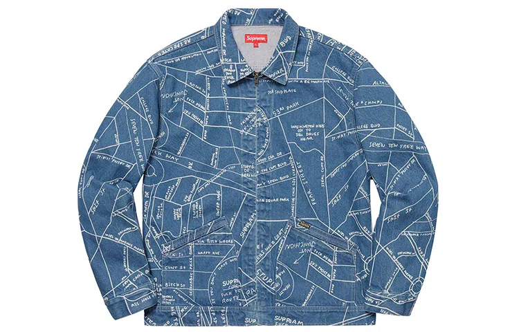 Supreme SS19 Gonz Map Work Jacket