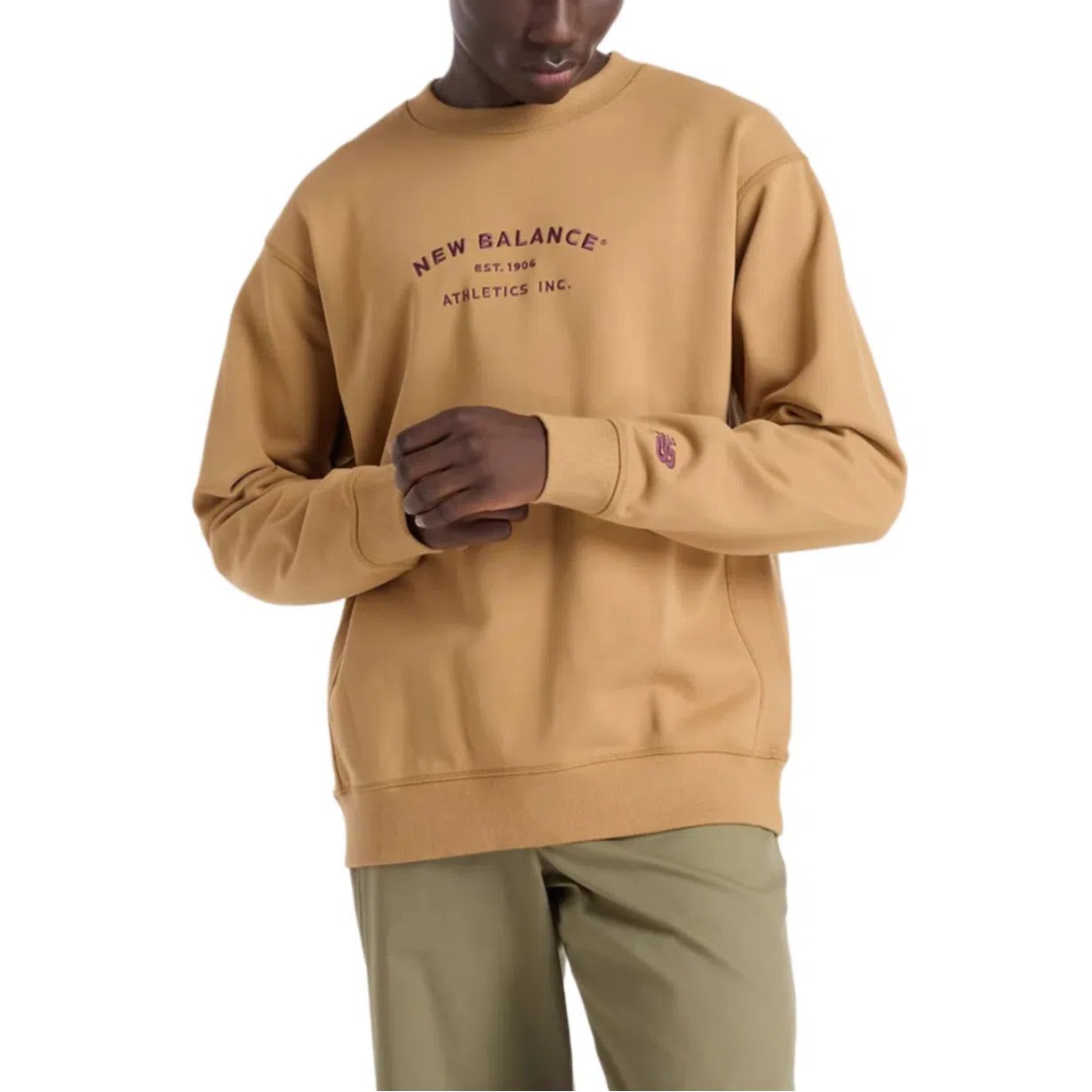 New Balance Athletics French Terry Crew Yellow