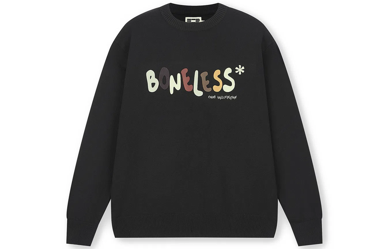 BONELESS Logo Pullover Black