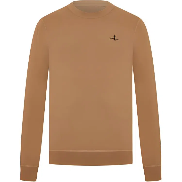 比音勒芬 时尚都市休闲纯色圆领长袖毛衣 男款