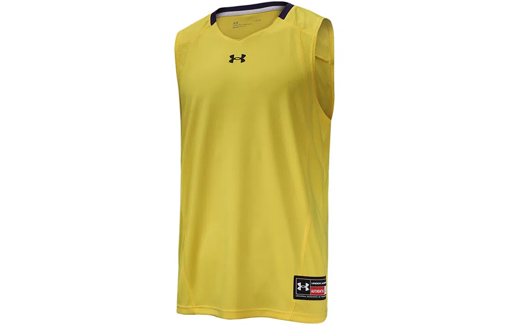 Under Armour Logo Basketball Tank Yellow