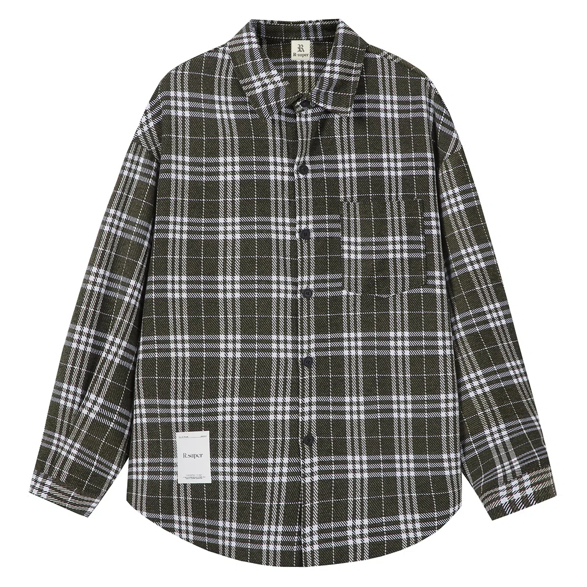 R.super FW24 Plaid Logo Shirt