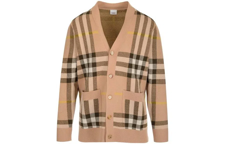 Burberry V-Neck Knit Cardigan