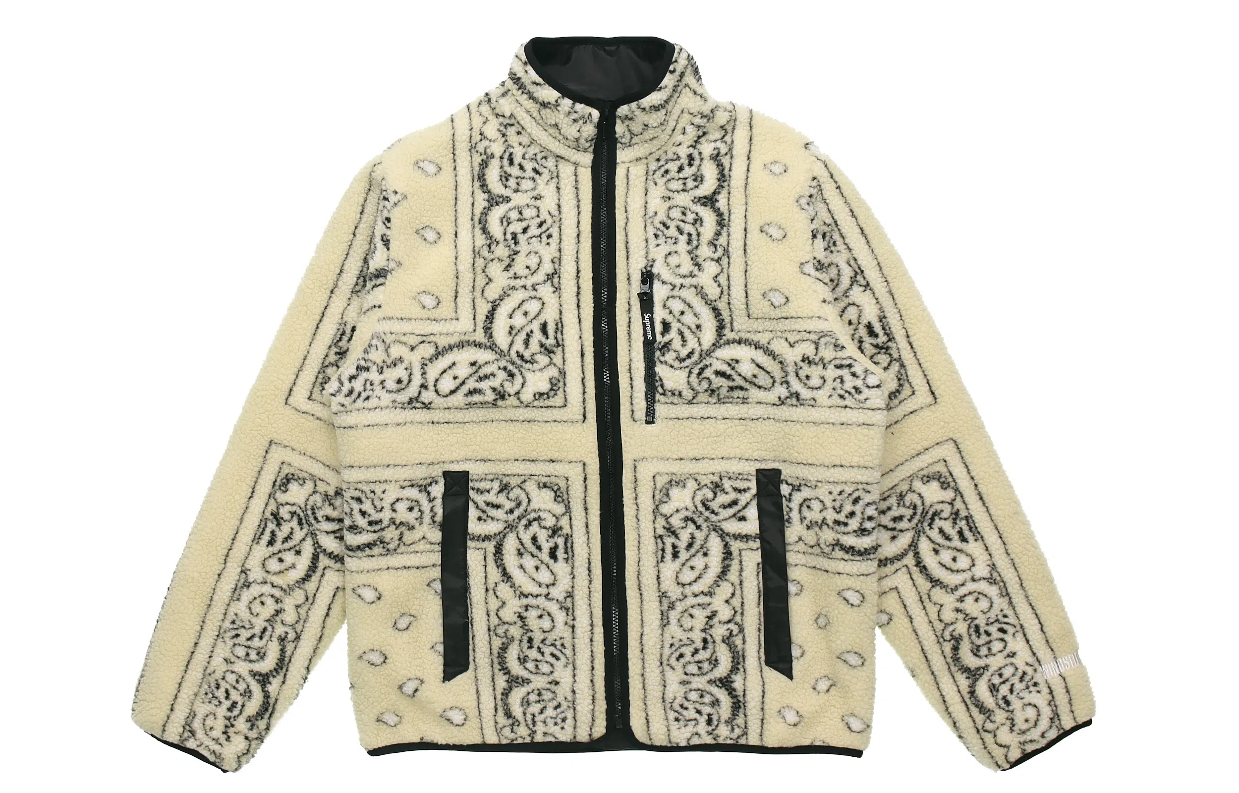 Supreme FW19 Reversible Bandana Fleece Jacket