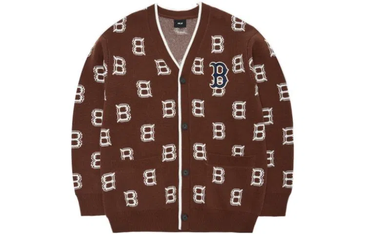 MLB Boston Red Sox Cardigan Brown