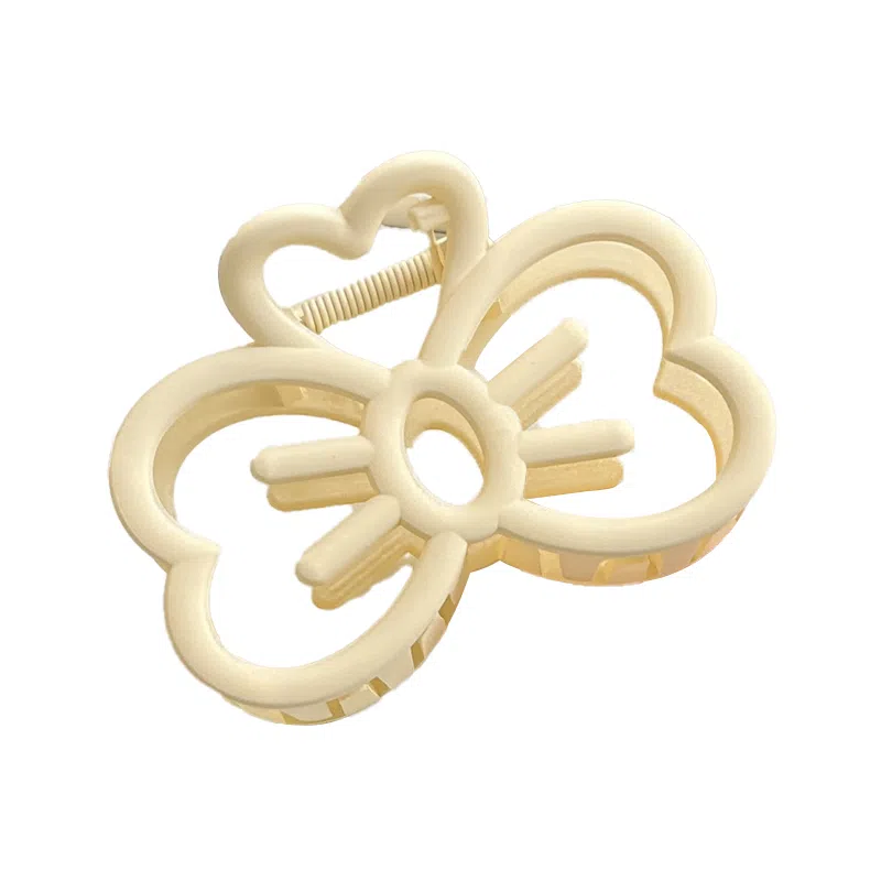 蒙妮 可爱镂空蝴蝶结抓夹 亚克力 发夹 男女同款情侣款