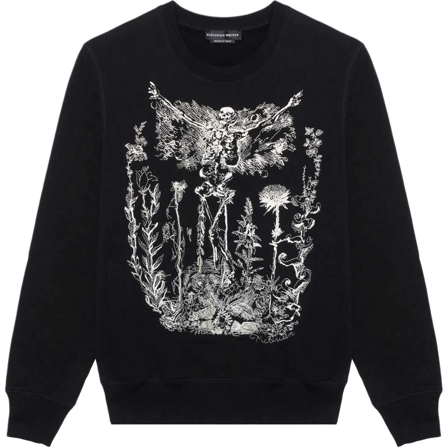 Alexander McQueen Skull Embroidered Sweatshirt