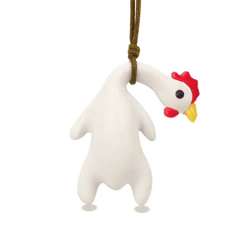 【不晒黑神器 有紫外线就变色】 零界 烤鸡 卡通治愈 创意手机绳包包 行李箱 卡通玩偶 亚克力 挂件 男女同款情侣款