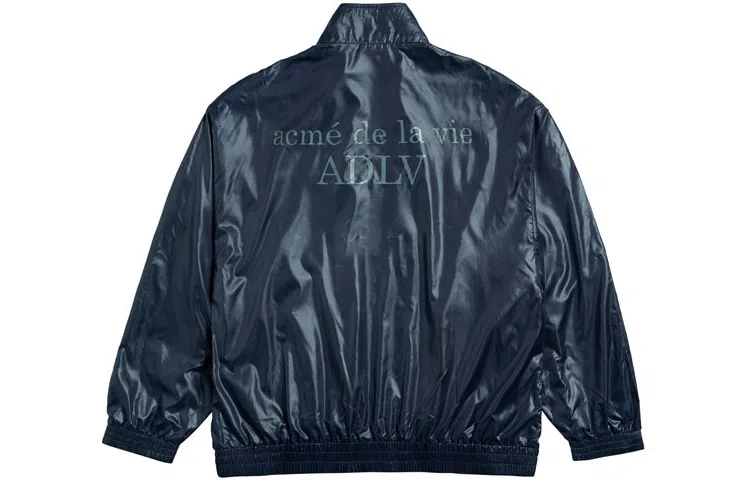 acme de la vie ADLV Letter Zip Jacket Navy