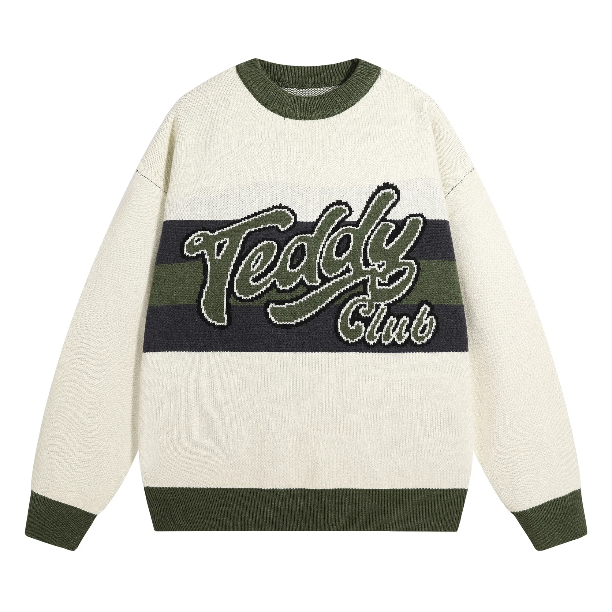 TeddyClub Retro Stripe Logo Sweater