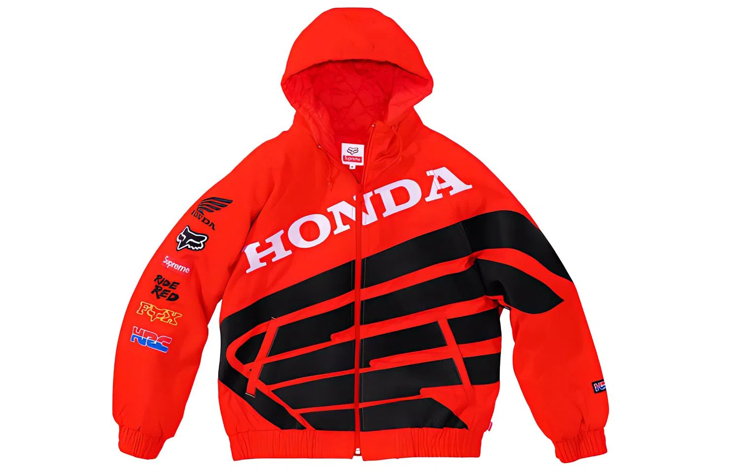 Supreme x Honda x Fox Racing Puffy Zip Up Work Jacket