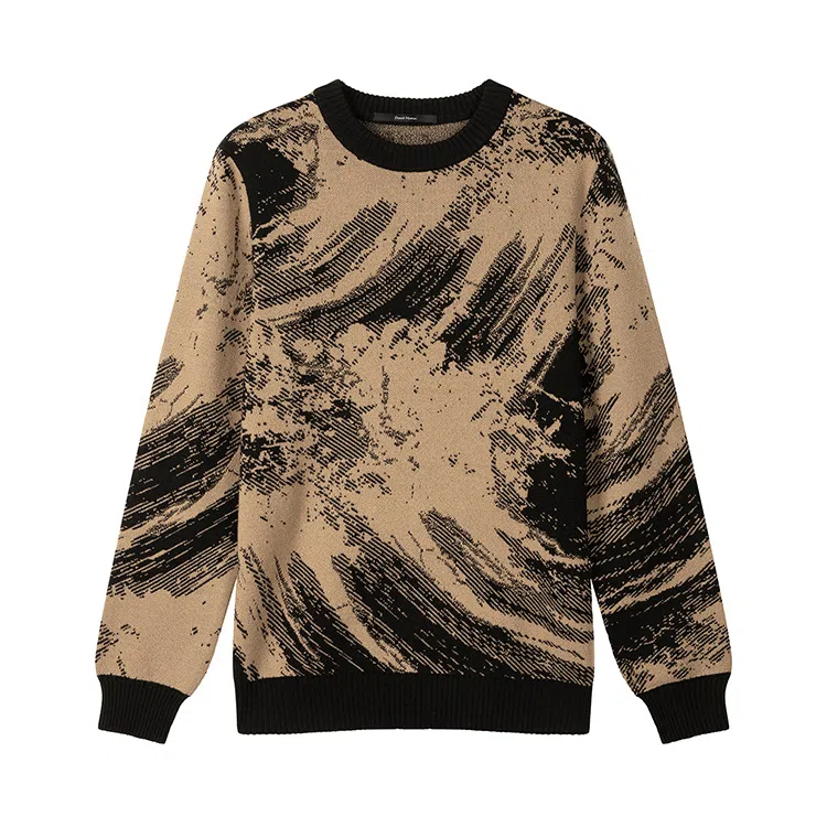 David Naman Colorblock Knit Sweater