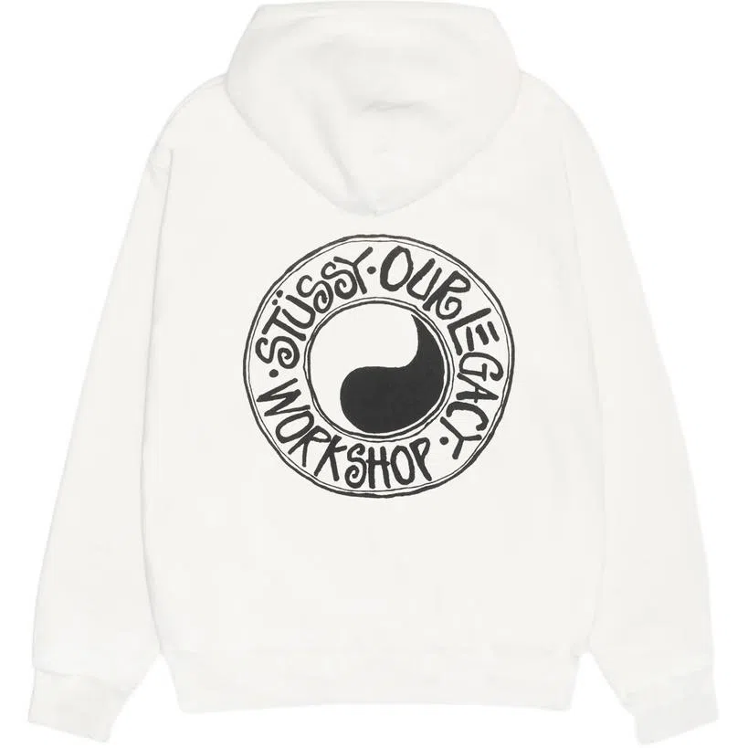 Stussy x OUR LEGACY FW24 WORK SHOP BUANA HOODIE PIGMENT DYED logo